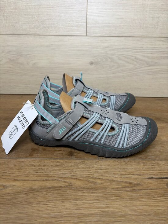 JBU by Jambu Shoes - JBU by Jambu Women's Josie Water-Ready Sandals Gray/Pale Teal 6.5M NWT